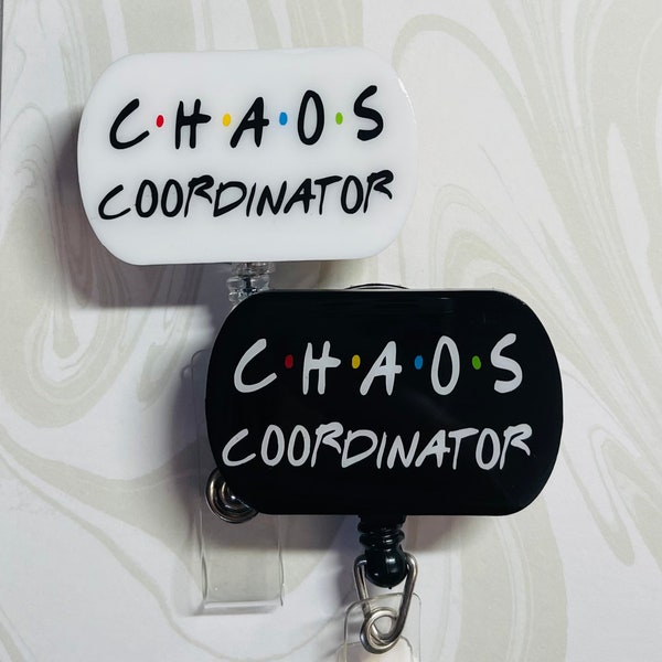 Chaos Coordinator Badge Reel. nursing, medical, unique gift, gift.