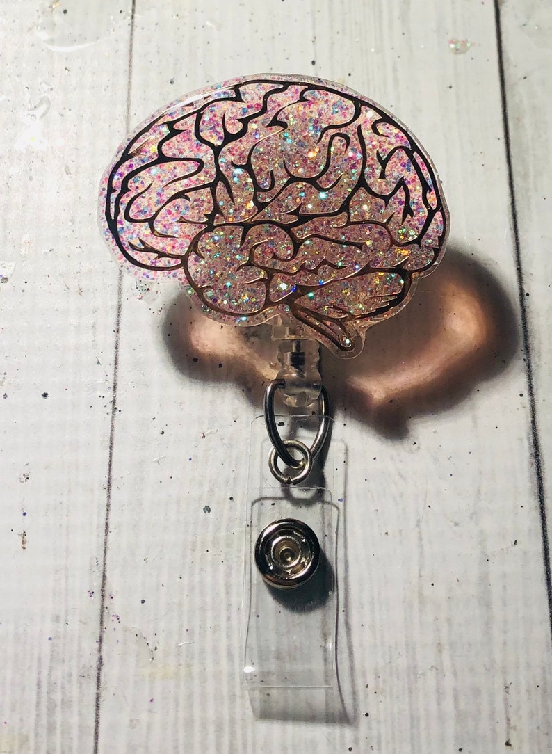 glitter badge reel unique gift. badge reel Nursing Peach and rose gold custom handmade badge reel nursing gift medical glitter