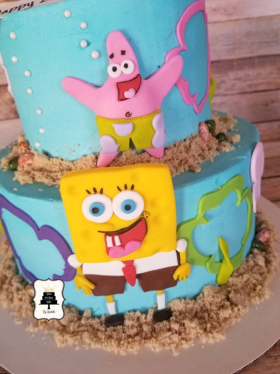 Spongebob Squarepants Cake Topper Etsy