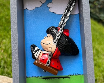 Mini Poster Mafalda Swinging (New Product-July 2022)