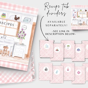 Customizable Kitchen Binder Printables