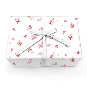 Pink Floral Wrapping Paper