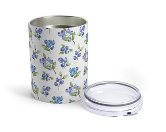 Watercolor Blueberry Tumbler 10oz