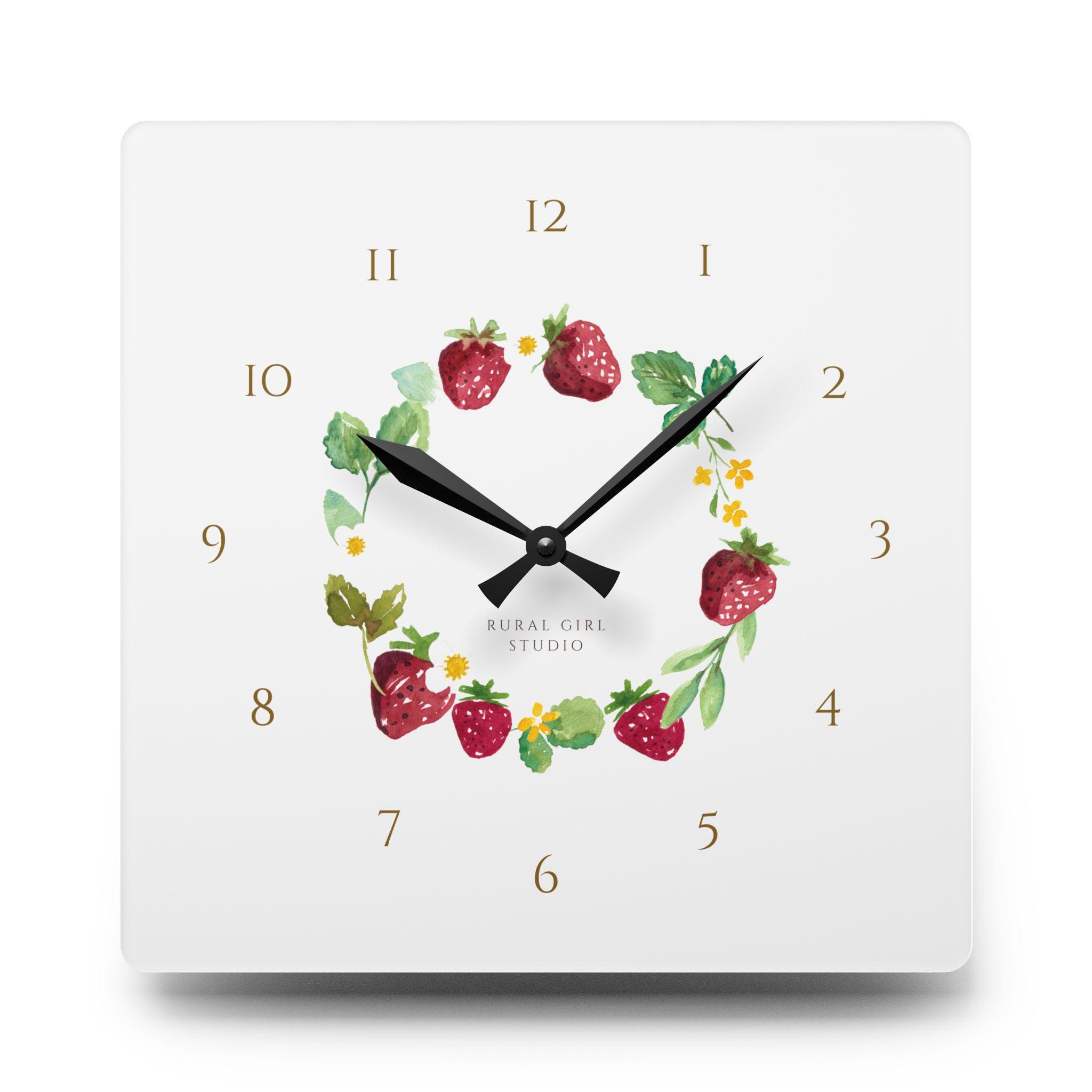 Fruit wall clock - Etsy 日本