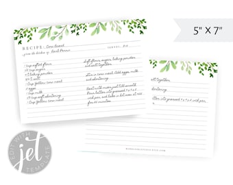 Peut inclure: Une carte de recette imprimable avec une bordure florale aquarelle. La carte mesure 5 pouces sur 7 pouces et contient une recette de pain de maïs. La recette comprend des ingrédients tels que de la farine tamisée, du sucre, de la levure chimique, du sel, de la farine de maïs jaune, des œufs, du lait et du shortening. La recette comprend également des instructions pour mélanger et cuire le pain de maïs.