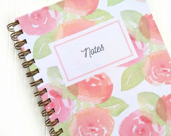 Gold Wire Spiral Journal 6.5 x 9 | Customizable bullet journal