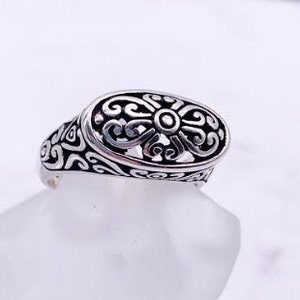 Byzantine Sterling Silver Ring, Intricately Detailed and Woven Swirling Cutout Quality Ring, Detailed Filigree Ring, Vintage Byzantine Ring