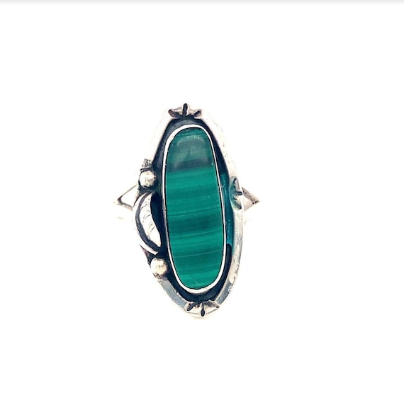 Striking Vintage Native American Navajo Blue Gem Turquoise & Mop Sterling Silver Ring Signed Striking Vintage Native American Navajo Blue Gem Turquoise & Mop Sterling Silver Ring Signed