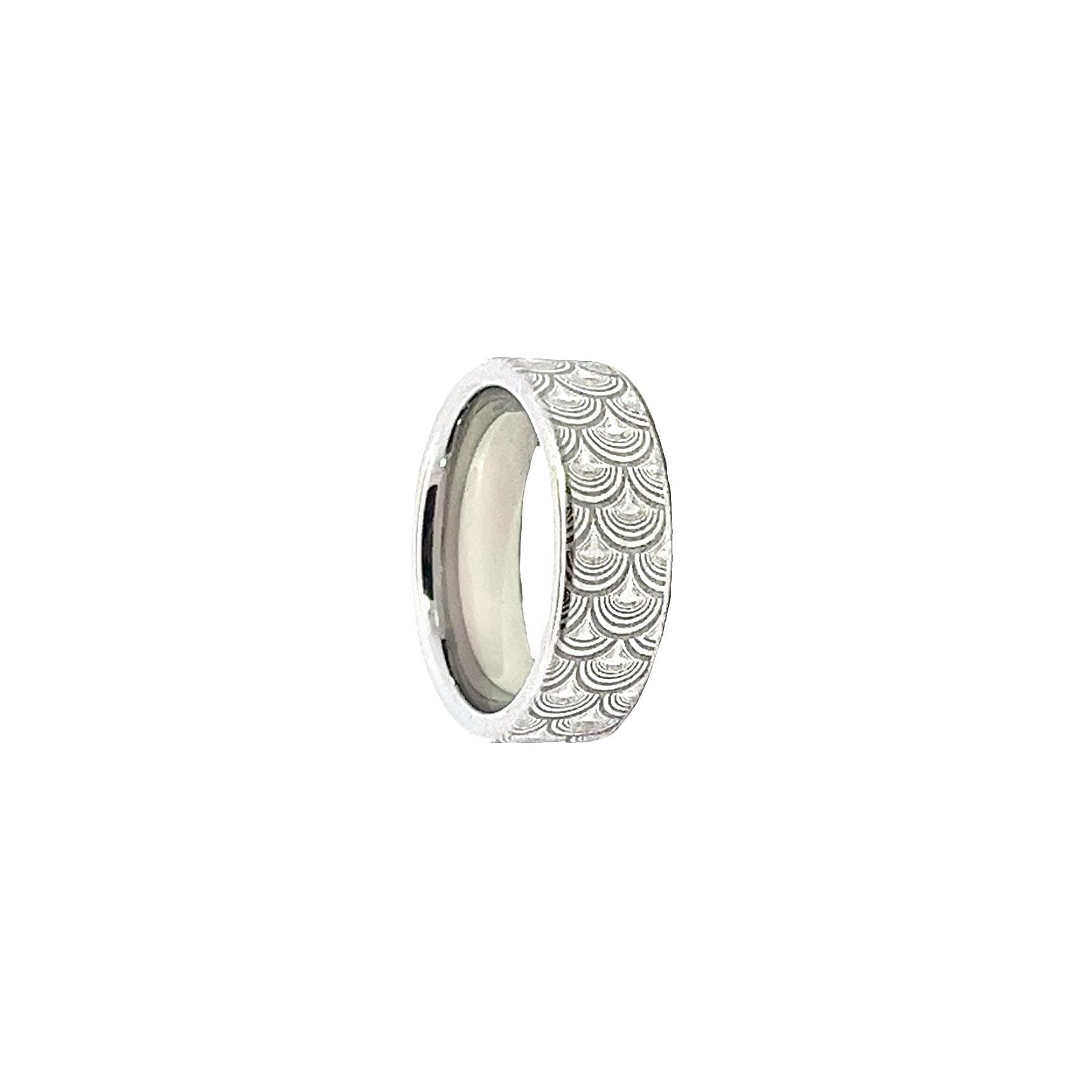 Silver Men's Wedding Band, Size 10 Vitalium Metal Ring, Will Not