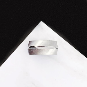 Textured Sterling Silver Band, Diamond Cut Center, Sterling  Ring, Wedding Band, Classic Men&#39;s or Women&#39;s Wedding Band, Sparkly Diamond Cut