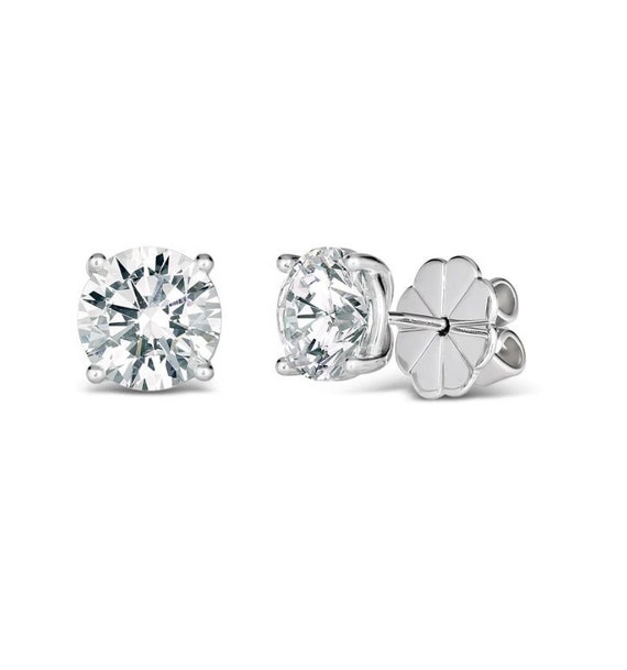 Platinum Coated Sterling Silver Studs, Classic Cub