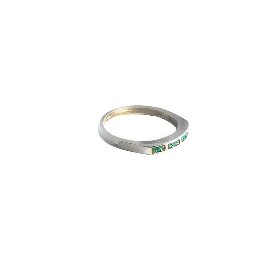 Abalone Inlay & Sterling Silver Ring, Iridescent Abalone Geometric ...