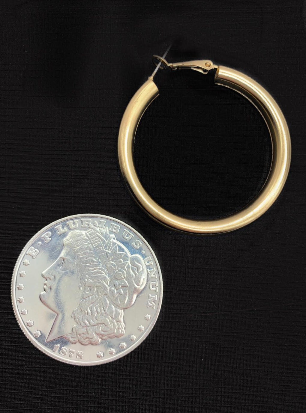 tres wide hoop pierce (ゴールド) silver925］Wide hoop Pierce
