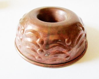Antique 19th C Dutch Earthenware Pottery Turban Cake Mold Good Antique Condition Small Size