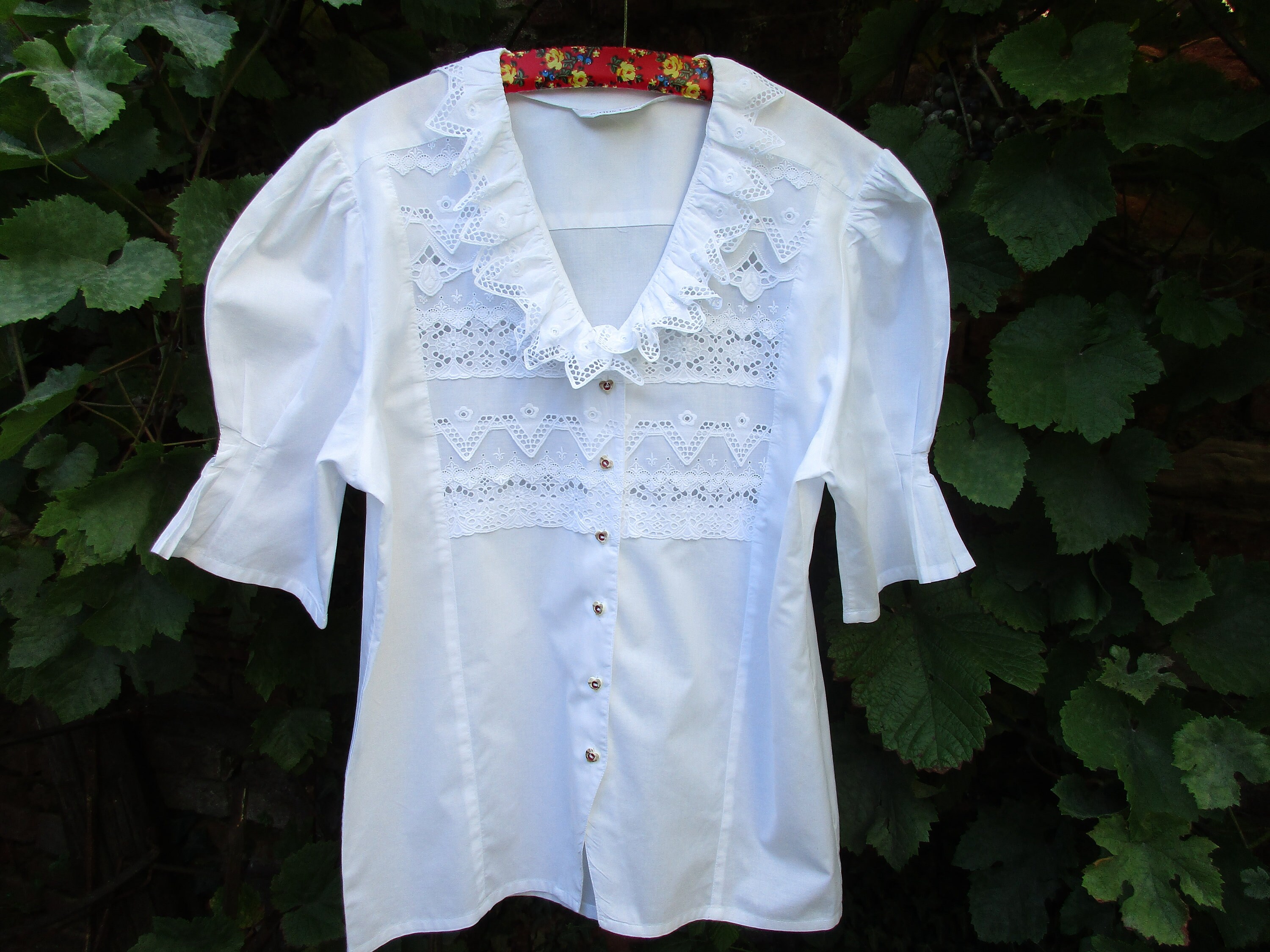 Cotton Lace Blouse - Etsy