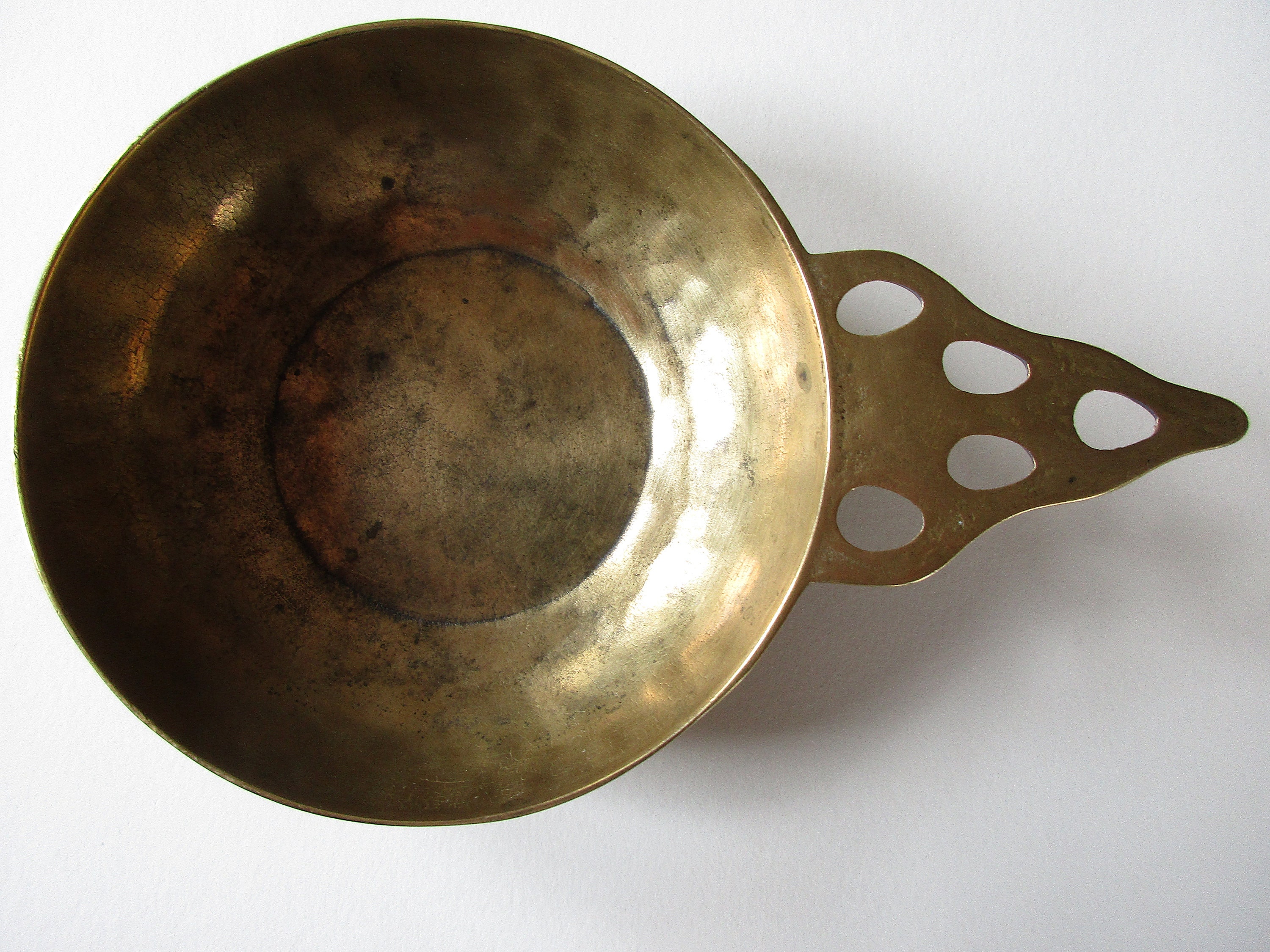 Vintage Solid Brass Bowl with Handle Home Decor Reenactment Etsy 日本