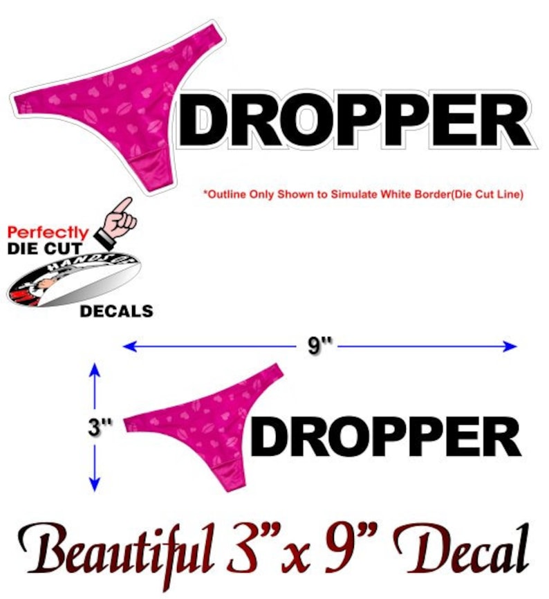 Panty Dropper 9'' Version 1 V1 Vinyl Decal JDM Euro Etsy