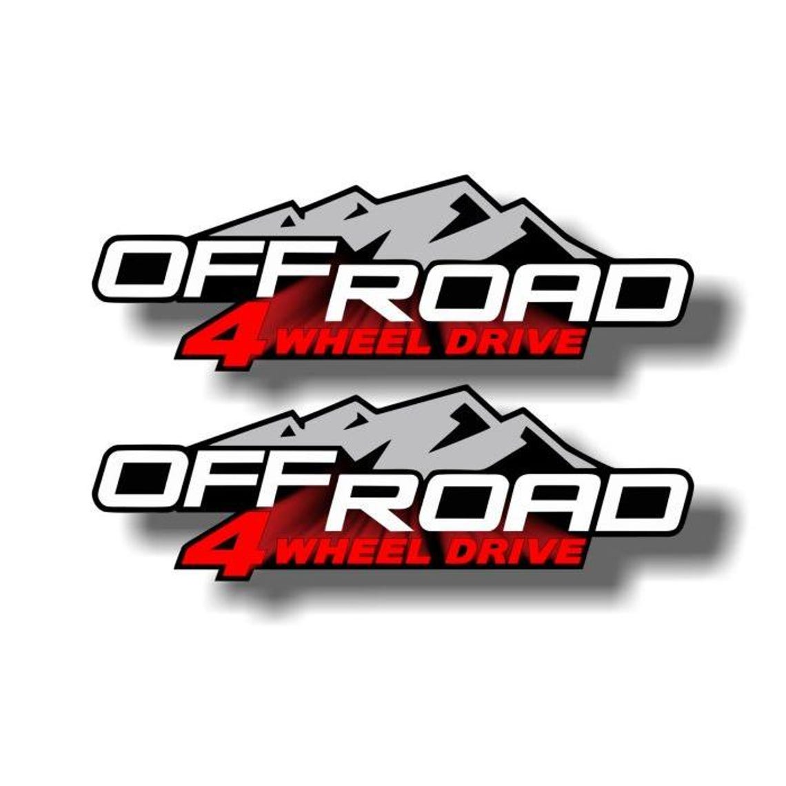4wd Label 2 - OFFROAD 4 WHEEL DRIVE Vinyl 12.5