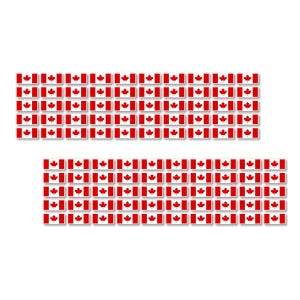 100 CANADIAN Flagge rotes Ahornblatt 1,91 cm (.75 ") Aufkleber stolz Kanada Geschäft Einzelhändler Preisschild Add-On-Vinyl-Aufkleber (100 Aufkleber Set)