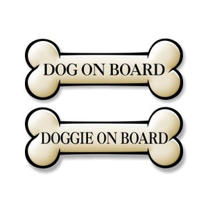 9 &#39;&#39;HUND an Bord oder HUND an Bord Hundeknochen-Abziehbild-Welpe im Auto-LKW Geländewagen Träger-Zubehör-Vinyl-Aufkleber