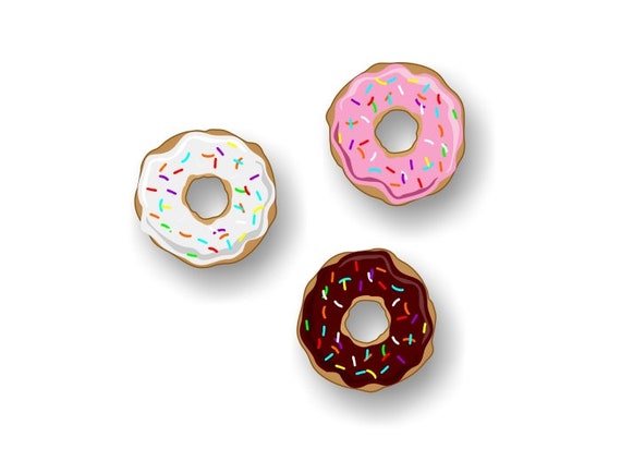 3 Iced CARTOON DONUTS 4 Vinyl Decals With Spinkles Donut - Etsy 3 Iced CARTOON DONUTS 4 Vinyl Decals With Spinkles Donut - Etsy