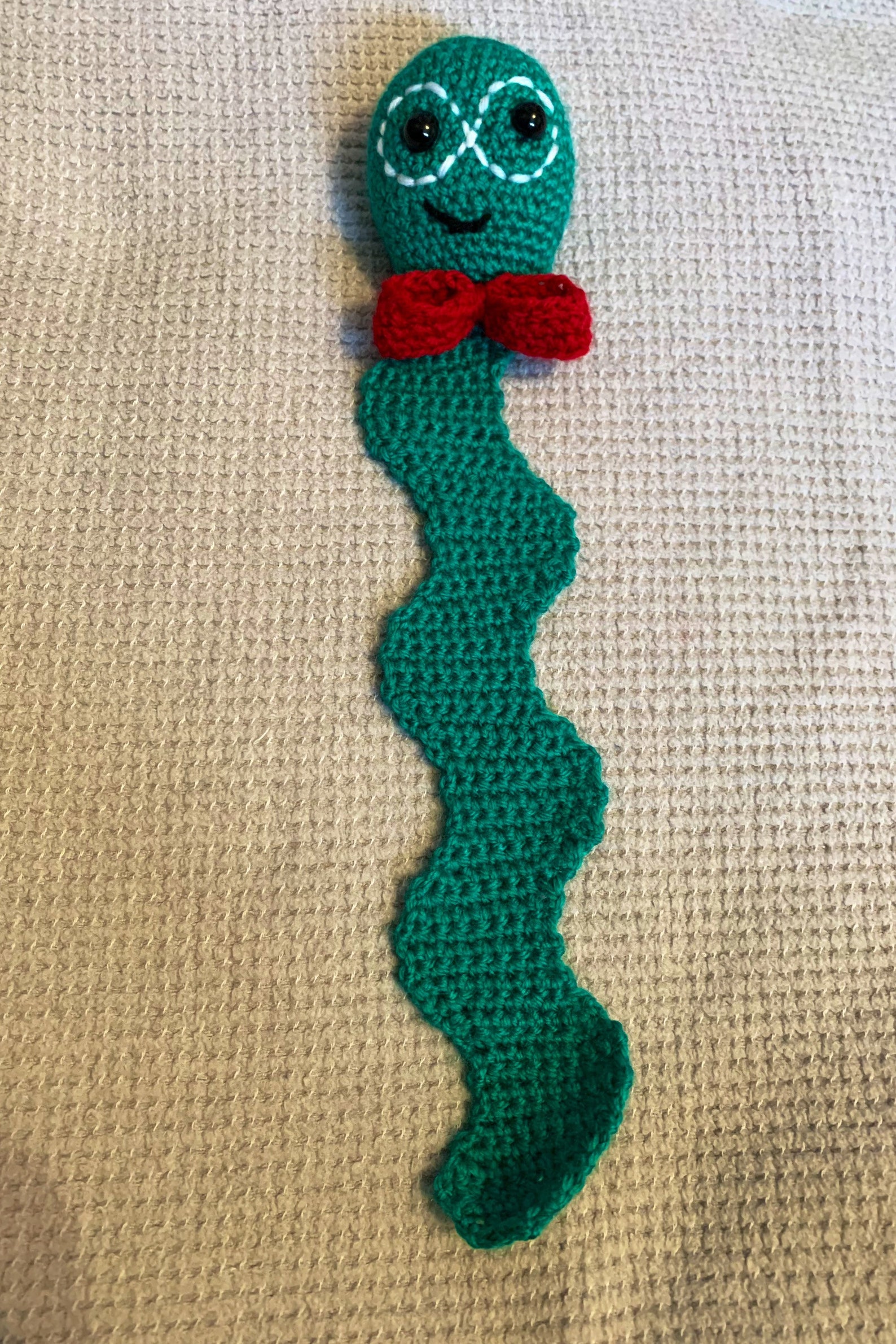 Bookmark Billy Bookworm Crocheted Etsy