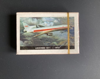 Jeu de cartes TWA Lockheed 1011 de 1972 - Lockheed Ten Eleven