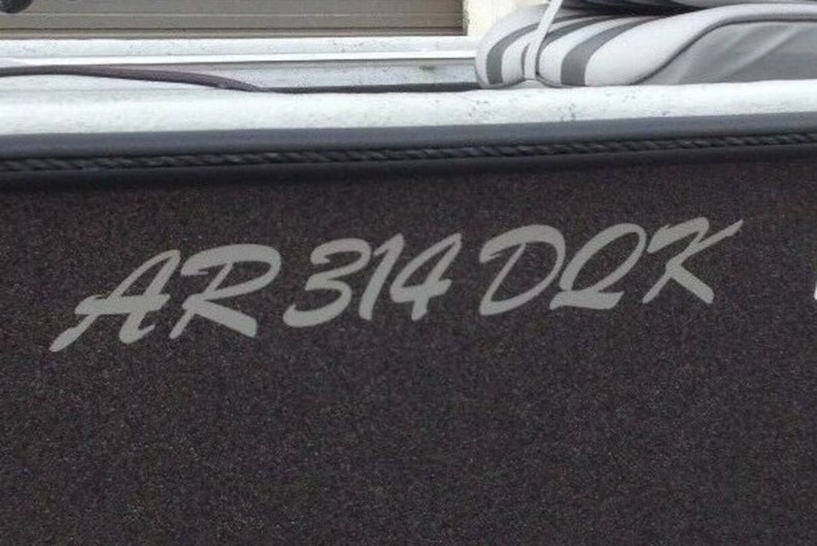 Custom Boat Registration Numbers Set of 2 Etsy