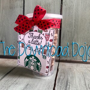 Starbucks Teacher Appreciation Gift Card Holder Instant Download Printable