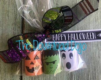 Envoltorios de dulces de Halloween, imprimibles (descarga instantánea)