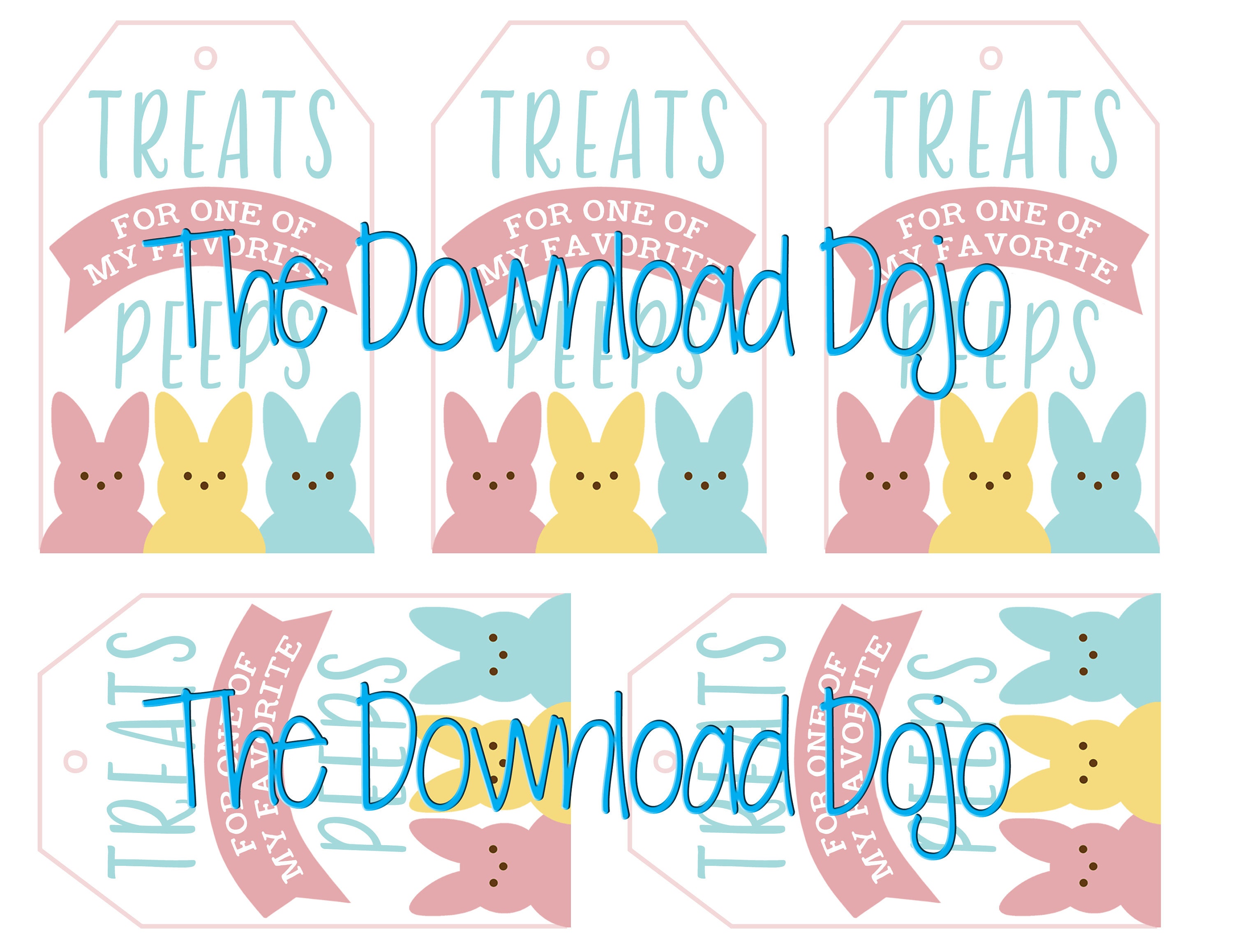 Treats for my Peeps Peeps Printable Easter Printable Easter Etsy