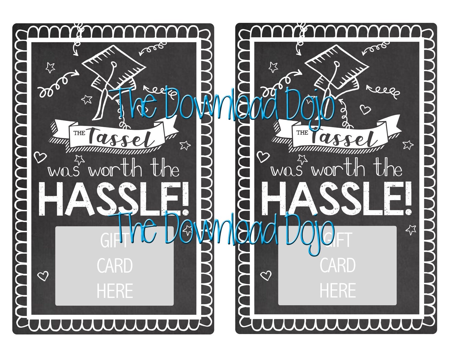 Graduation Gift Card Holder, Graduation Card, Grad Gift, Graduate, The Tassel was Worth the Hassle, Instant Download, Printable, College, HS
