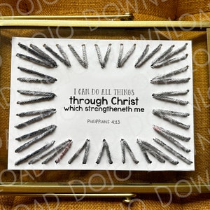 I can do all things through Christ, Crafts for Christians, Crafts for Christian Girls and Boys, Boy&#39;s Camp Crafts, LDS Crafts for young men