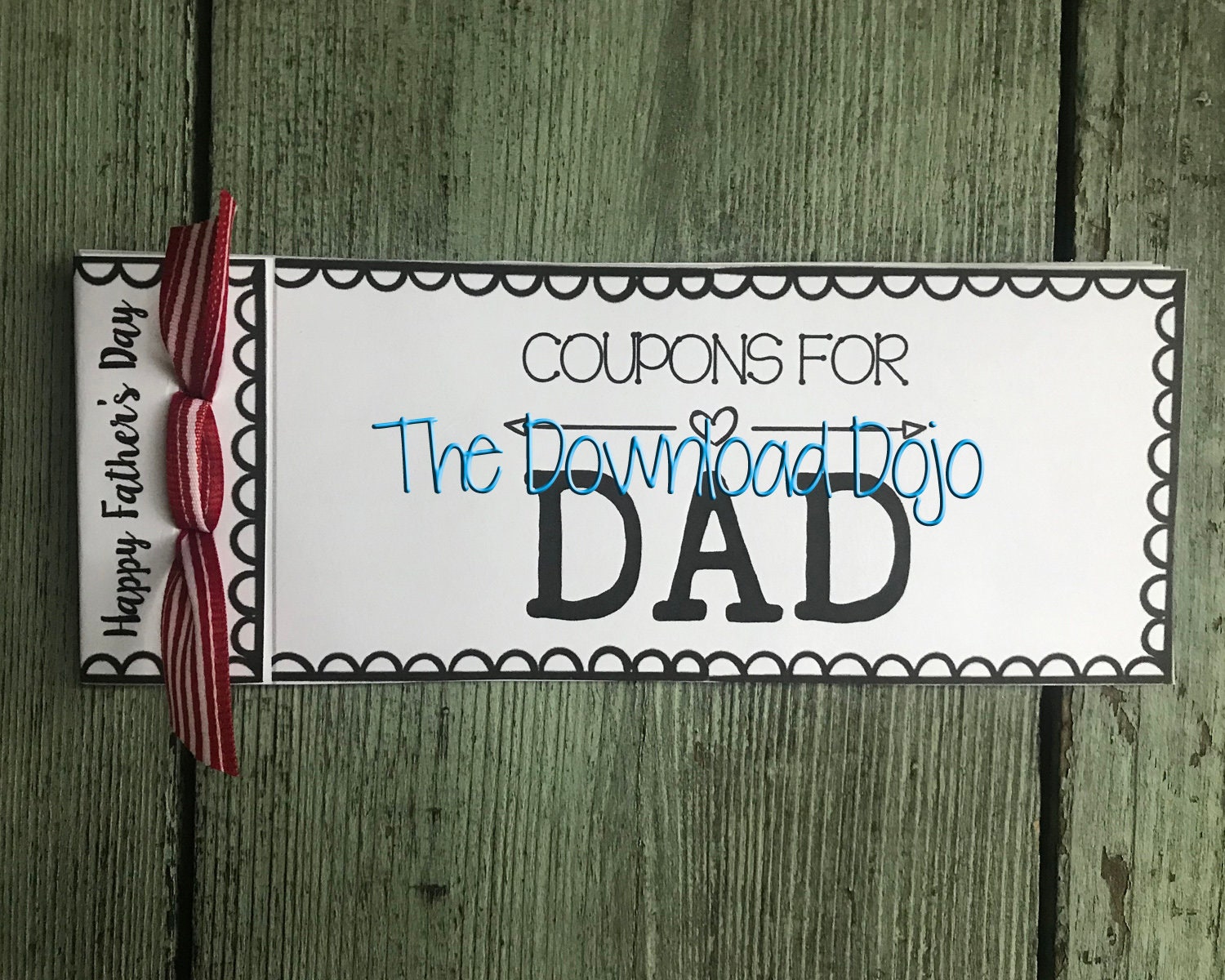 Father's Day Coupon Book, Printable Gift for Dad (Digital Download)