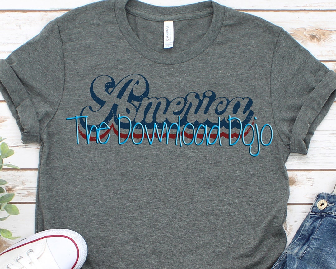 America Script SVG, Groovy America SVG, America Shirt, Fourth of July ...