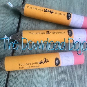 Chocolate Candy Wrapper Rolos Teacher Gift for Student Instant Download