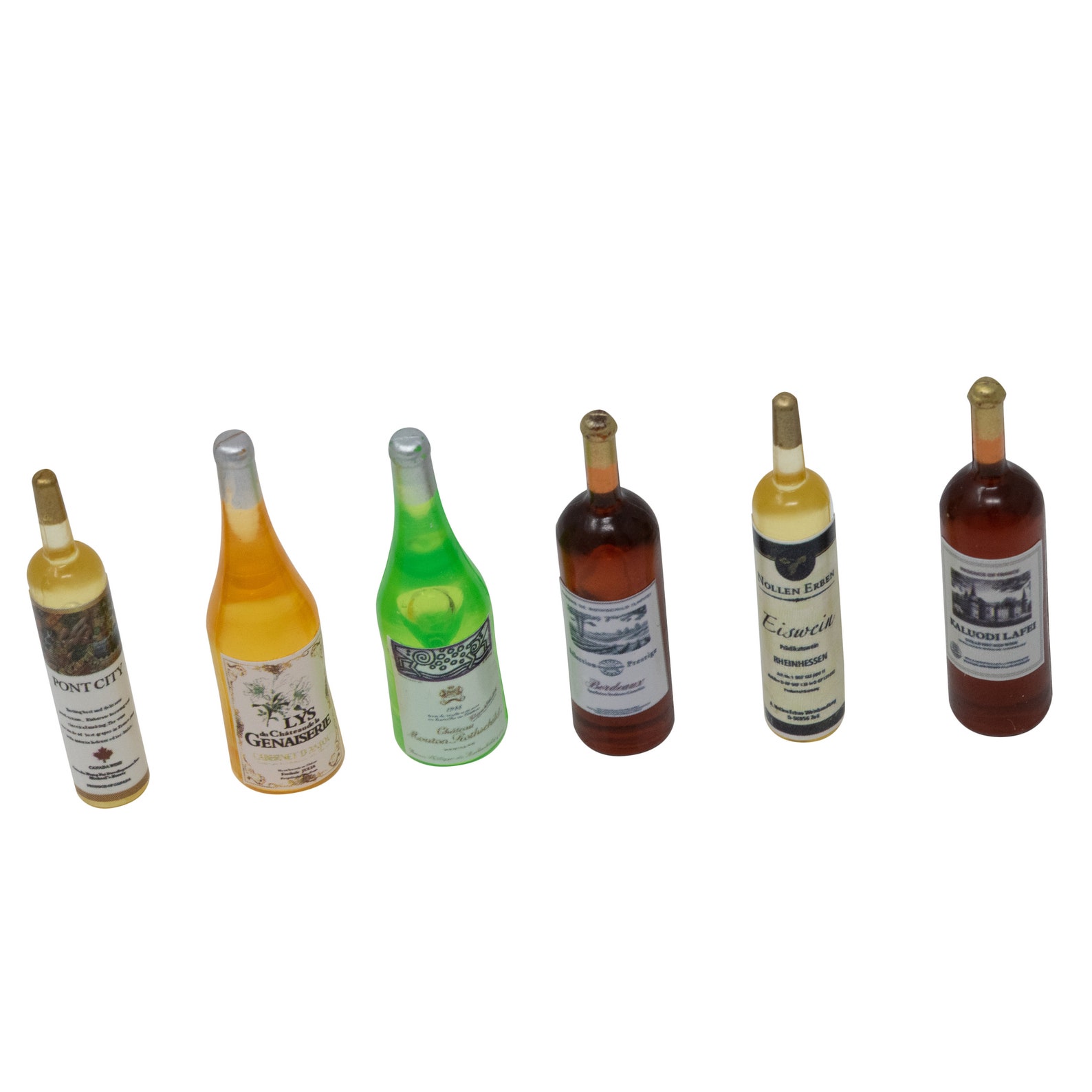 American Heritage Industries Dollhouse Wine Bottles Miniature Etsy