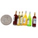 American Heritage Industries Dollhouse Wine Bottles- Miniature Wine Bottles for 1:12 Scale Dollhouses, Wine Bottle Set for Dolls 