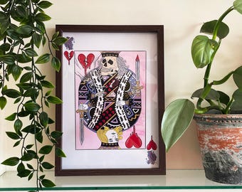 King of (broken) hearts || A4 print