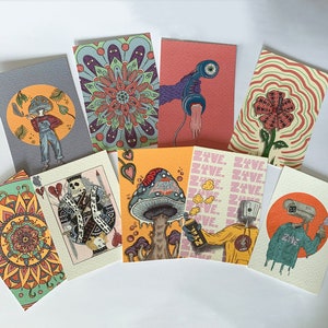 A6 postcards || set of 9