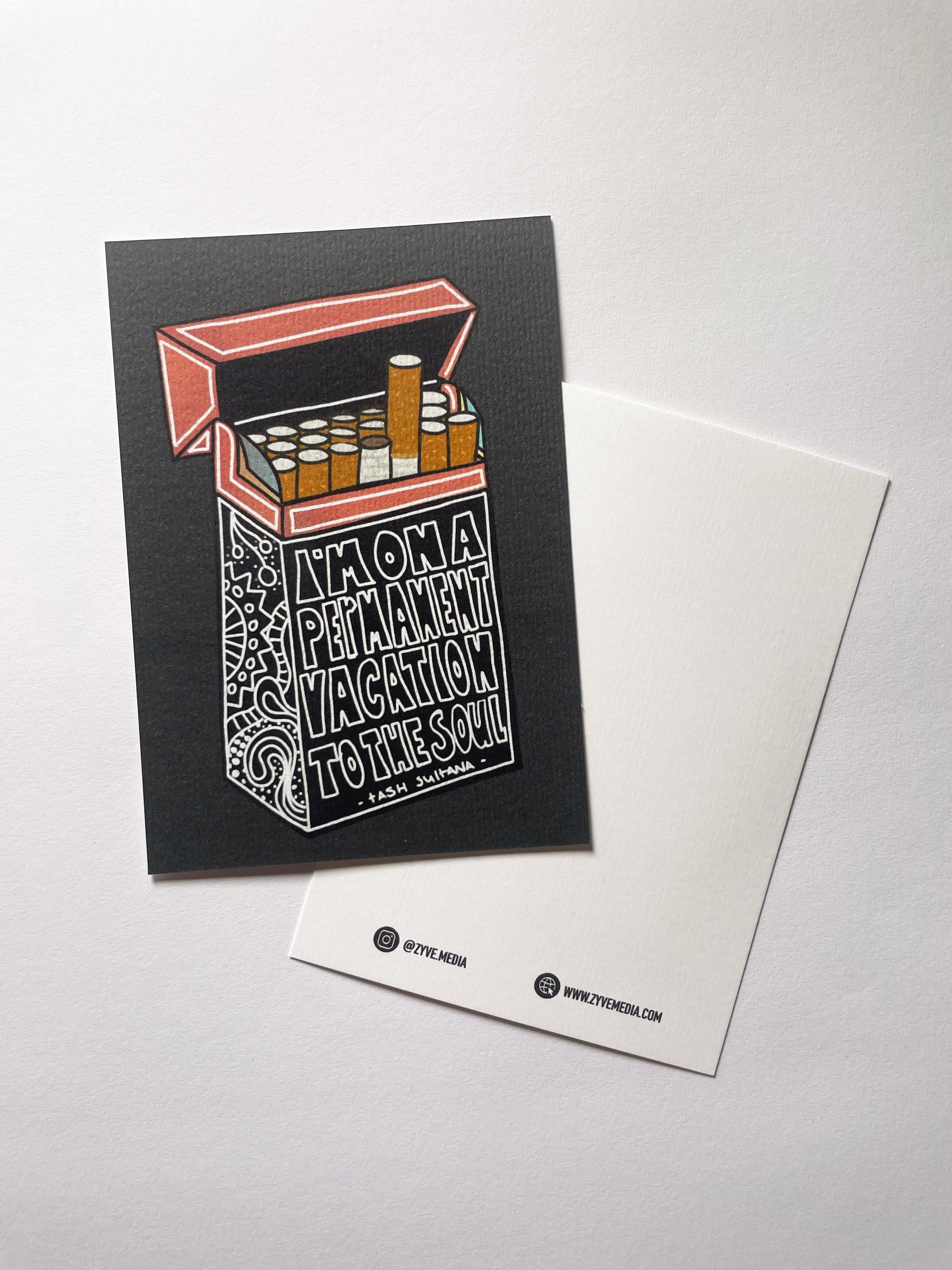Tash Sultana Cigarettes || Postcard A6