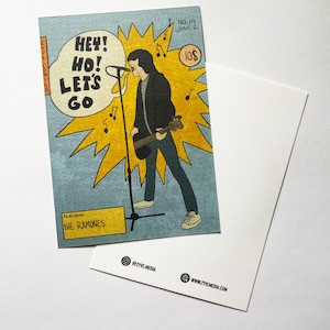 RAMONES Blitzkrieg Bop || Postcard A6