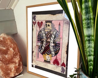 King of Hearts A3 print