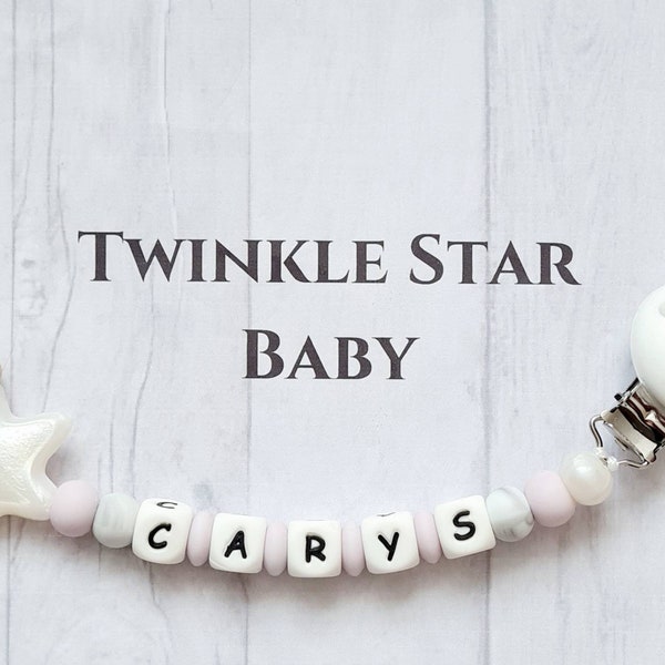 Pearl Pacifier Clip Etsy