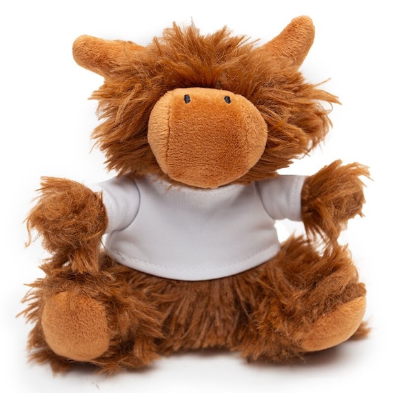 Twinkle Star Baby Highland Cow Plush Teddy Keyring (personalisable