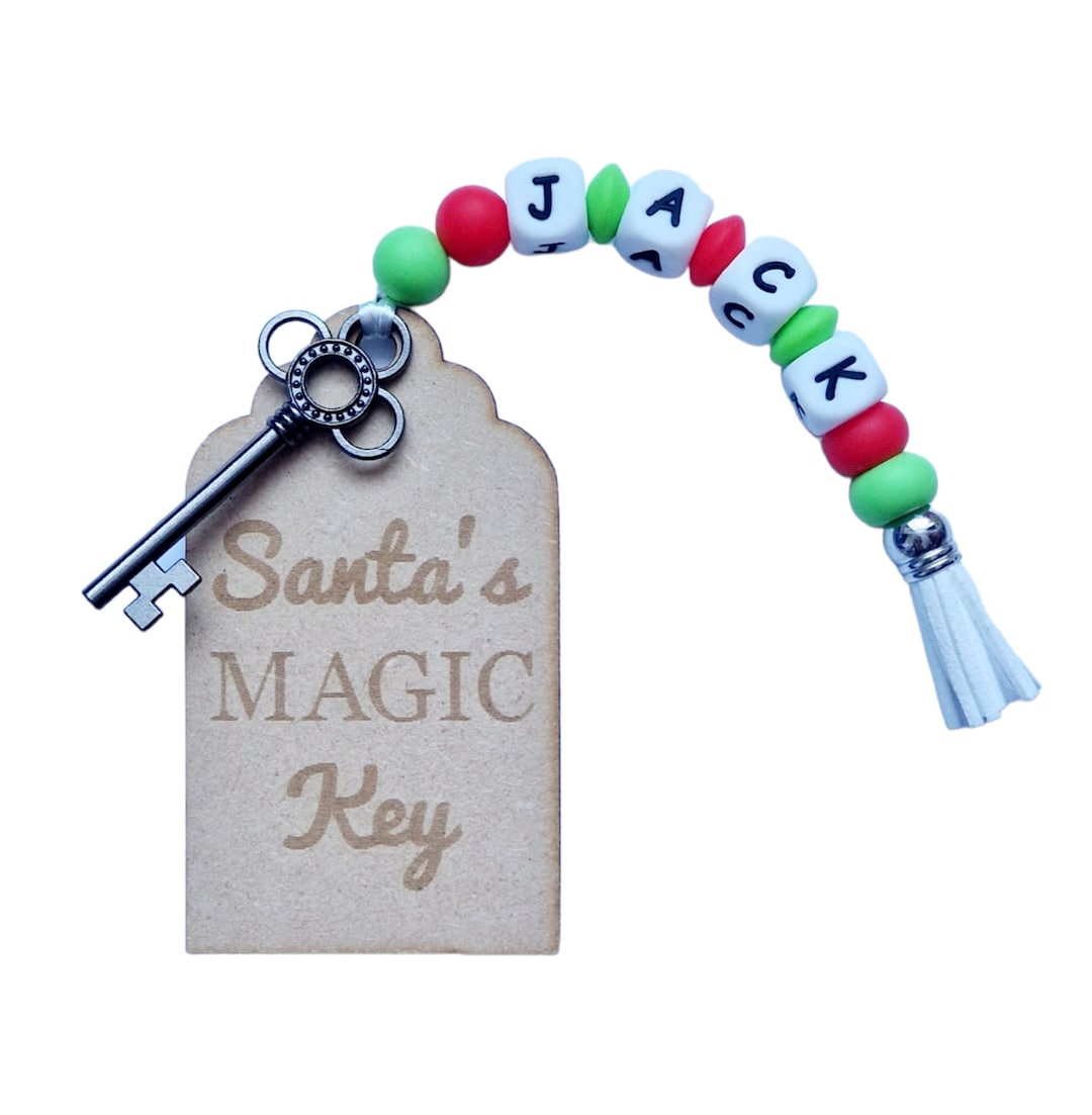 Santa Key Rings Handmade Silicone Personalised Christmas Magic Santa Key - Etsy