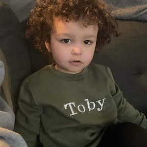 Personalised Kids White Jumper Etsy UK