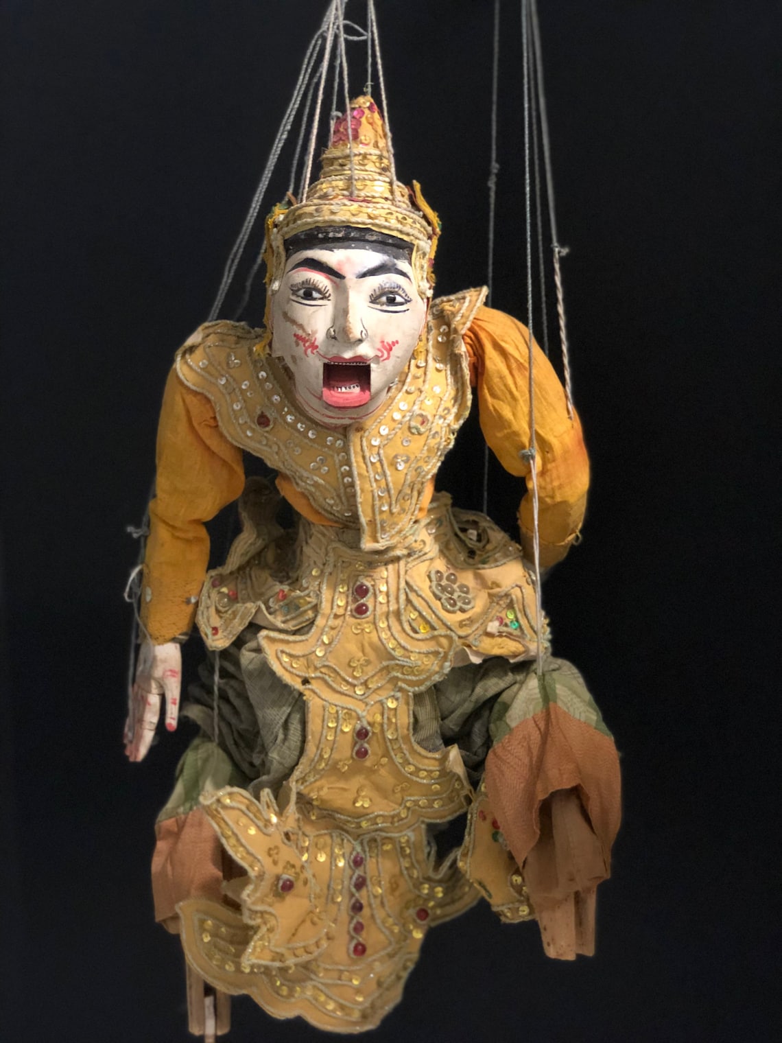 Antique Puppet From Burma Etsy