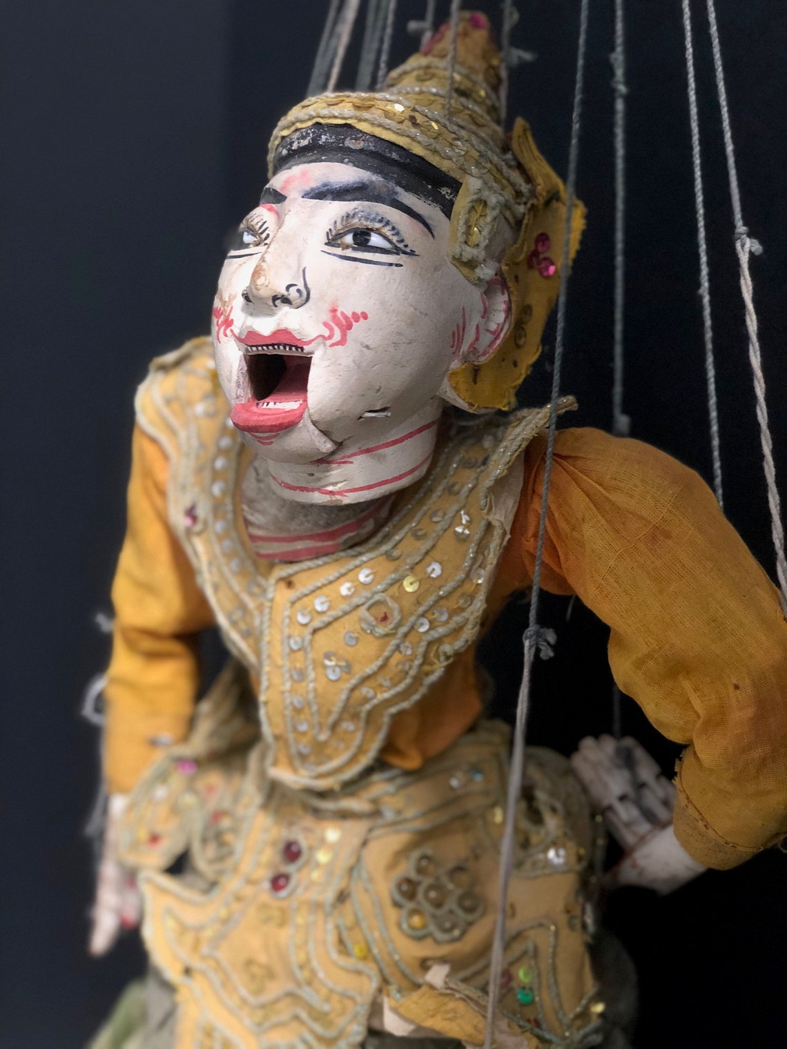 Antique Puppet From Burma Etsy