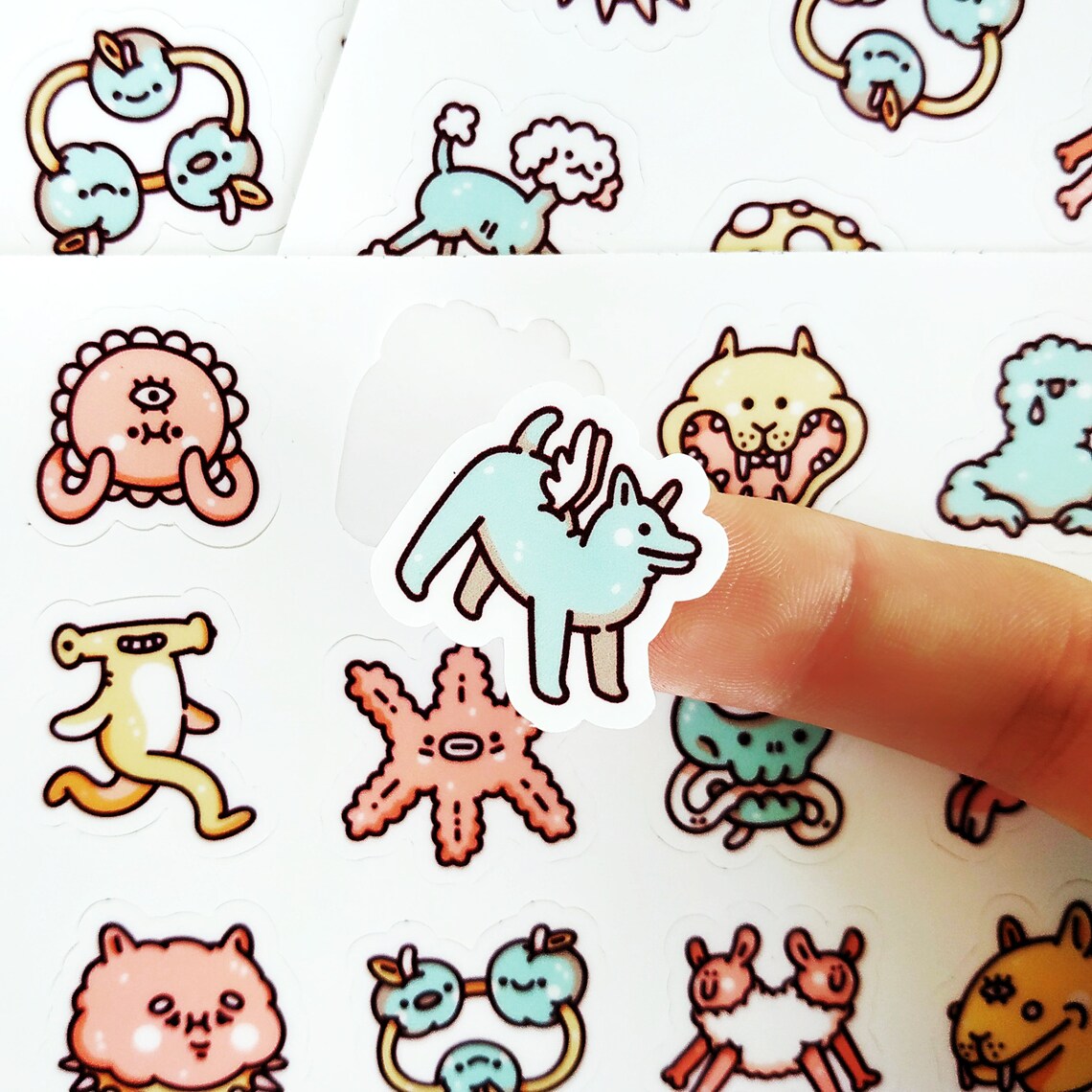 Tiny things Sticker sheet/Mini print Cute Small Etsy